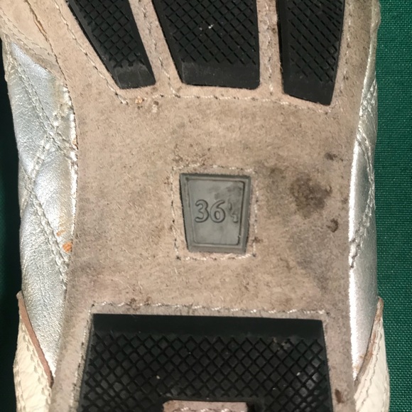 Silver Prada Ballet Flats - Picture 5 of 5